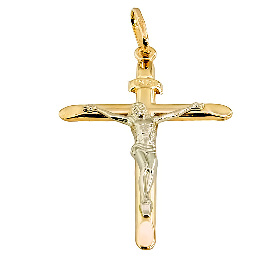 9ct gold 1.5g Crucifix Pendant